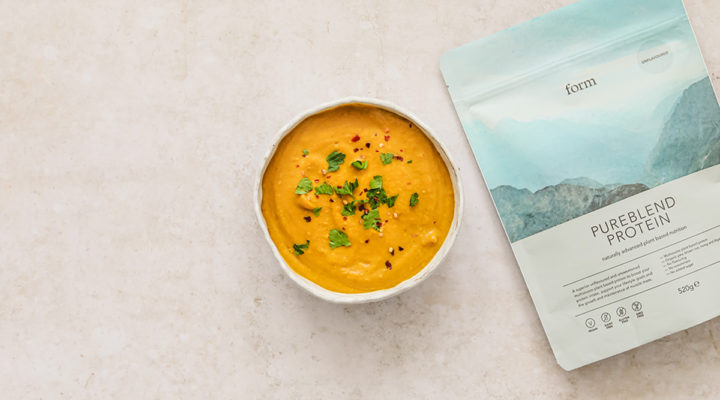 Creamy curry sweet potato soup form