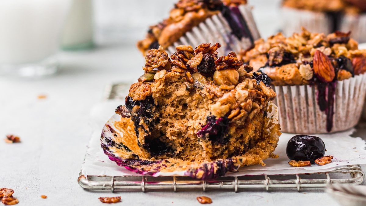 blueberry protein muffins